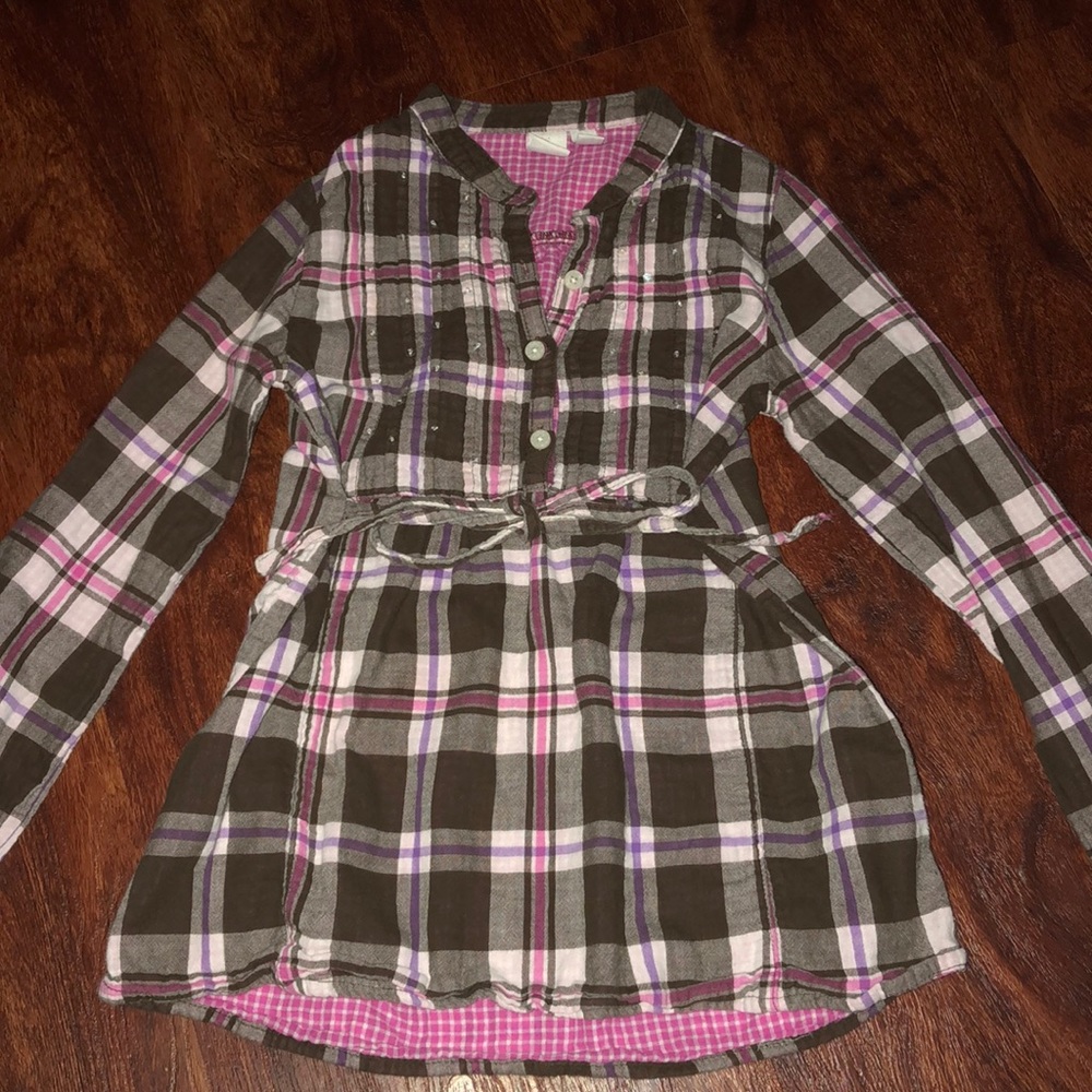 Girls Half button up blouse